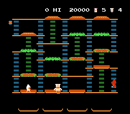 BurgerTime gameplay screenshot