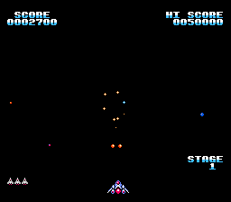 Gyruss gameplay screenshot
