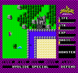 Hydlide gameplay screenshot
