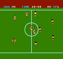 Soccer gameplay screenshot