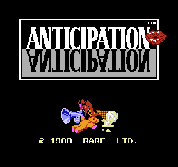 Anticipation title screenshot