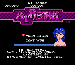 Athena title screenshot