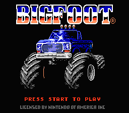 Bigfoot title screenshot