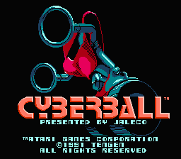 Cyberball title screenshot