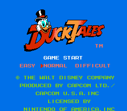 DuckTales title screenshot