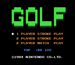 Golf title screenshot