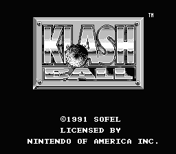 KlashBall title screenshot