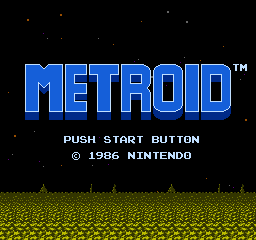 Metroid title screenshot