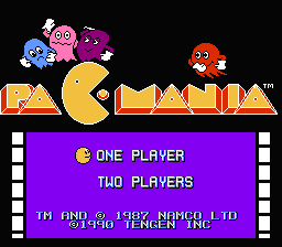 Pac-Mania title screenshot