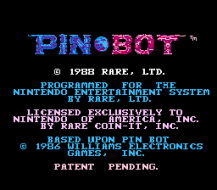 Pin*Bot title screenshot