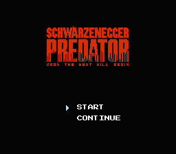 Predator title screenshot
