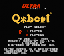 Q*bert title screenshot