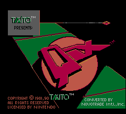 Qix title screenshot