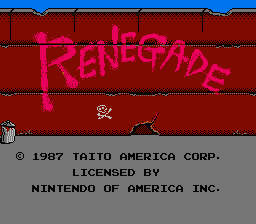 Renegade title screenshot
