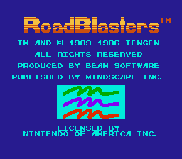 RoadBlasters title screenshot