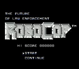 RoboCop title screenshot
