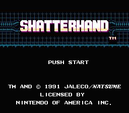 Shatterhand title screenshot