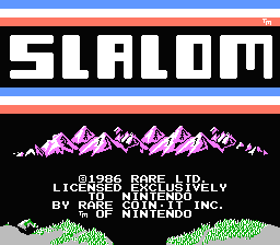 Slalom title screenshot
