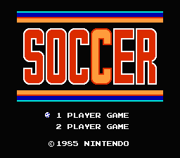 Soccer title screenshot