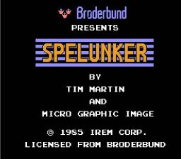 Spelunker title screenshot