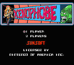 Xenophobe title screenshot