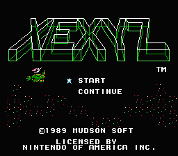 Xexyz title screenshot